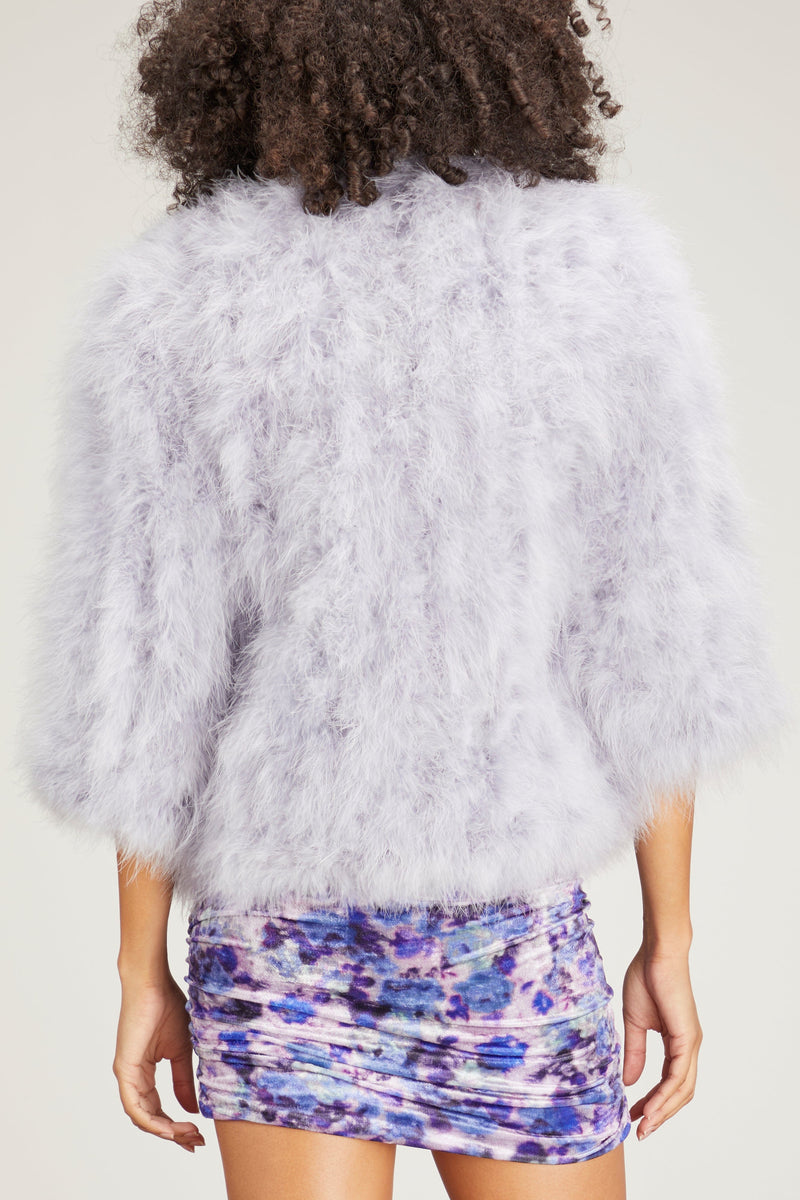 Yves Feather Jacket in Lilac – Hampden Clothing