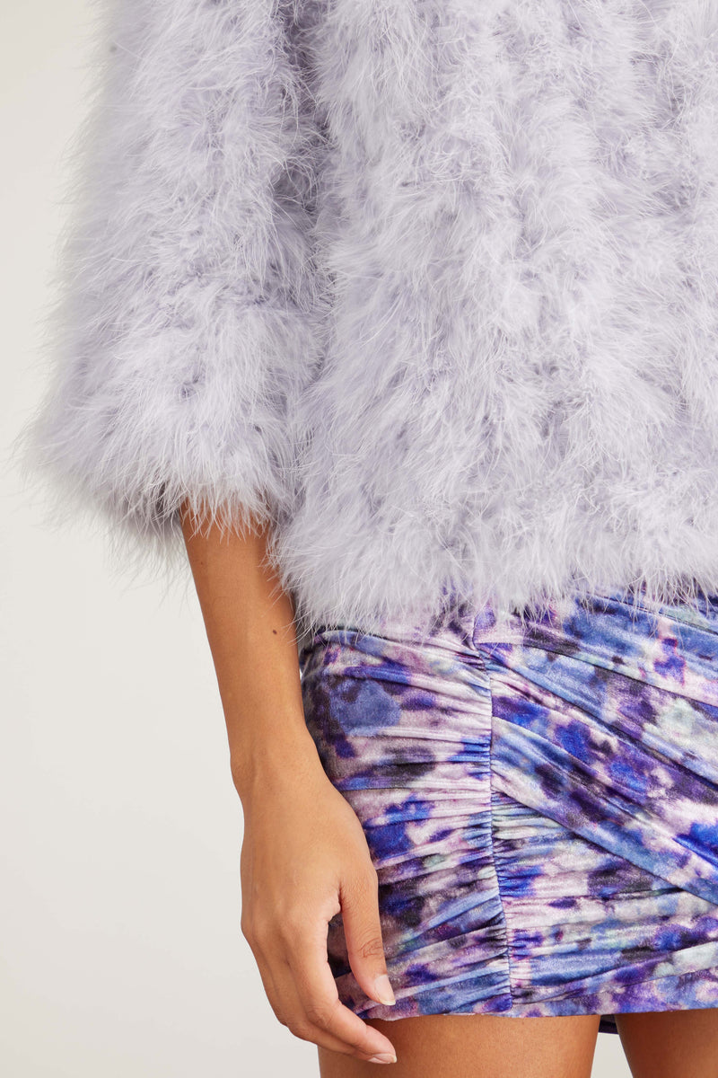 Yves Feather Jacket in Lilac – Hampden Clothing