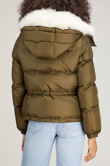 Yves Salomon Jackets Puffer Jacket in Hunter Green Yves Salomon Puffer Jacket in Hunter Green