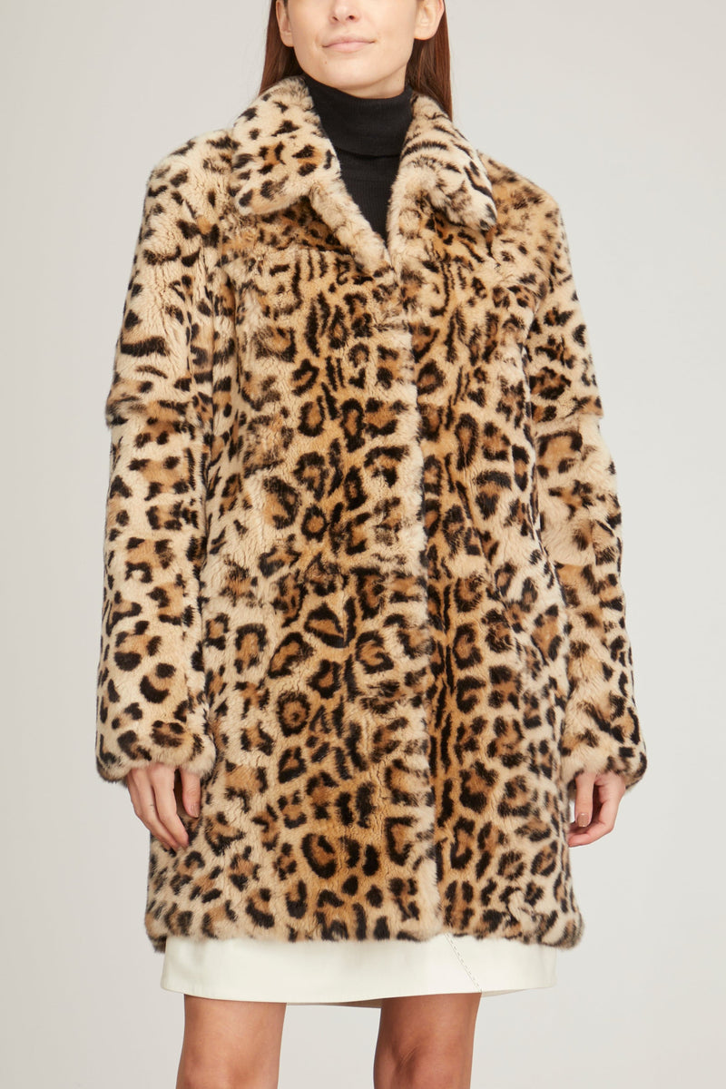 Leopard Faux Fur Le Mink Scarf Accessories