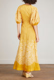 Zimmermann Dresses Jude Paisley Midi Dress in Mustard