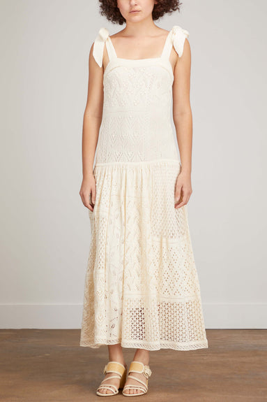 Zimmermann Dresses Anneke Patchwork Dress in Cream
